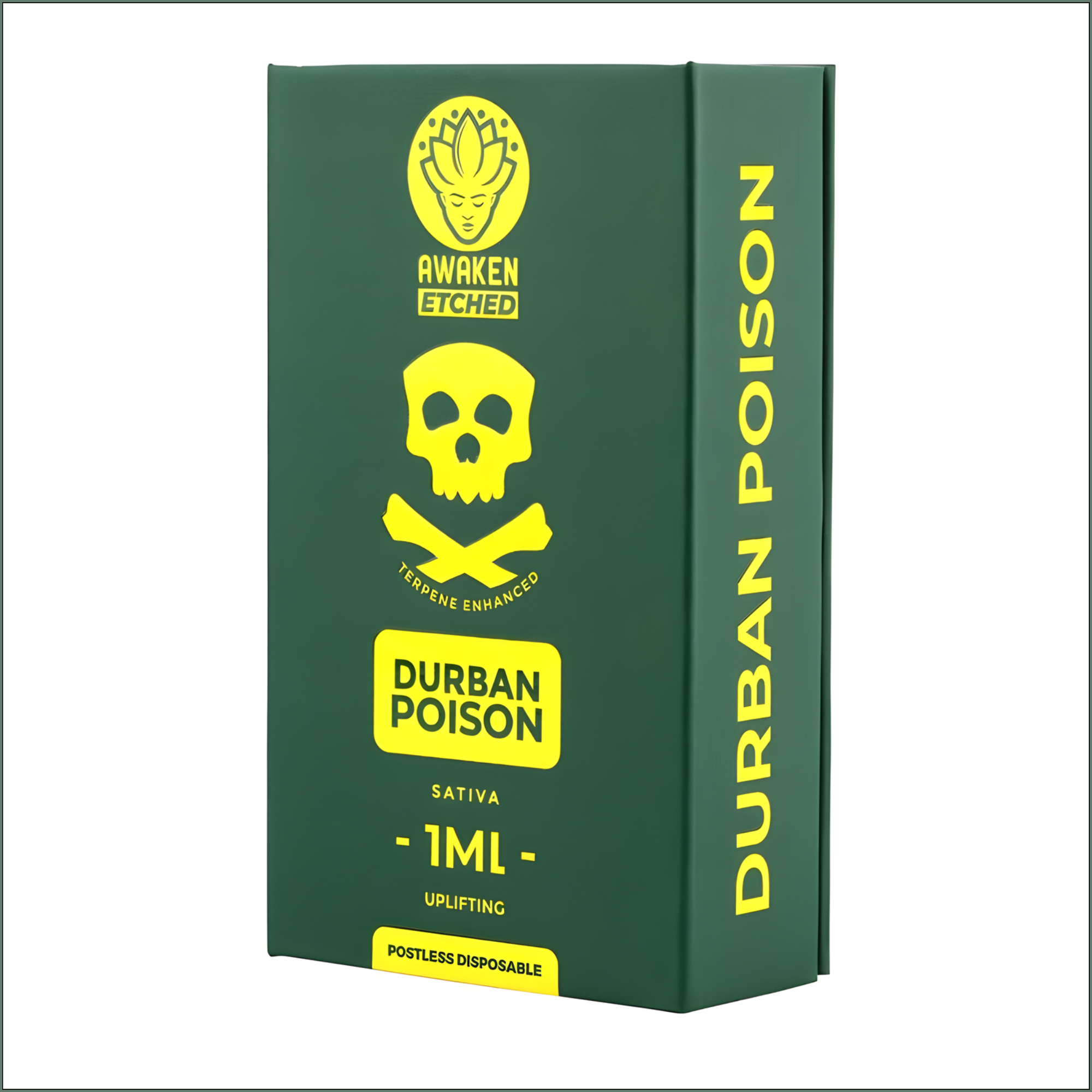 Awaken® Etched Disposable Vape 1ml - Durban Poison (Sativa)