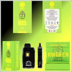 Awaken® Etched Disposable Vape 1ml - Unicorn Sours (Indica)