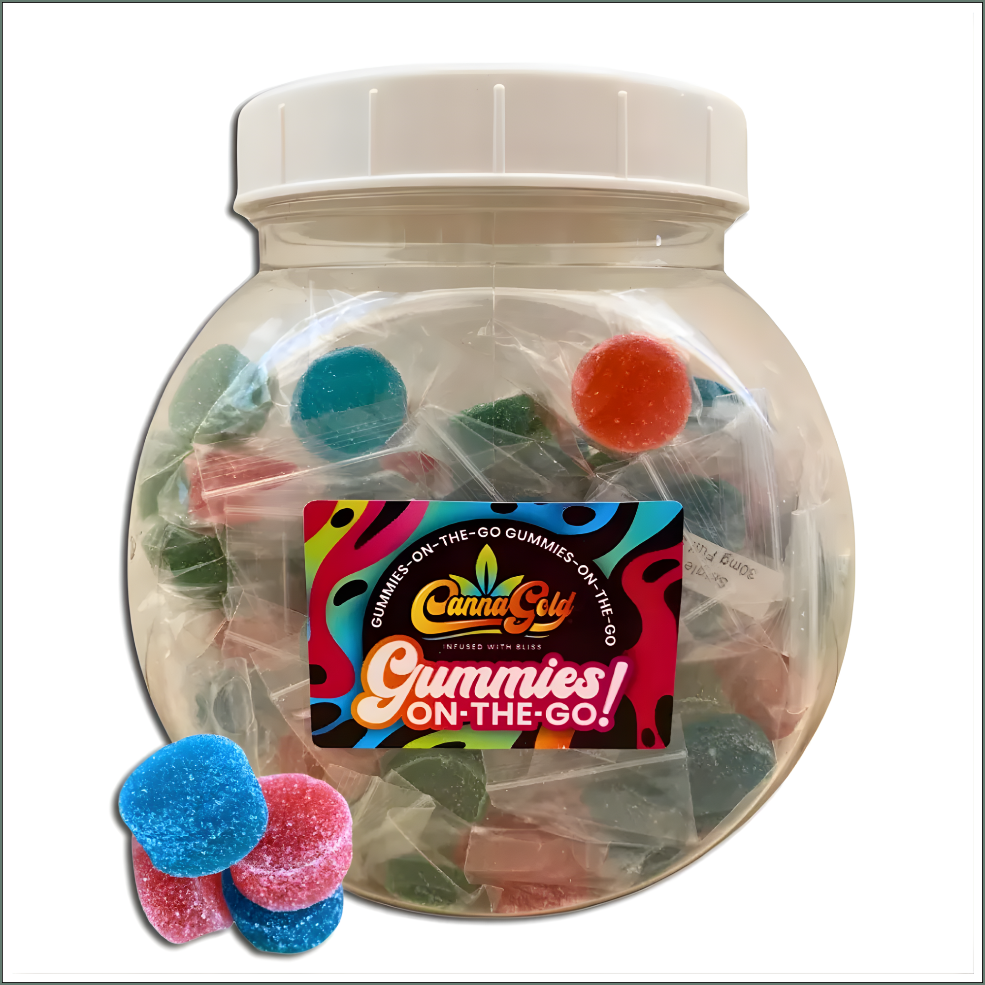 Gummies-On-The-Go (Round) - Full Spectrum 1560mg (78x20mg Tub)