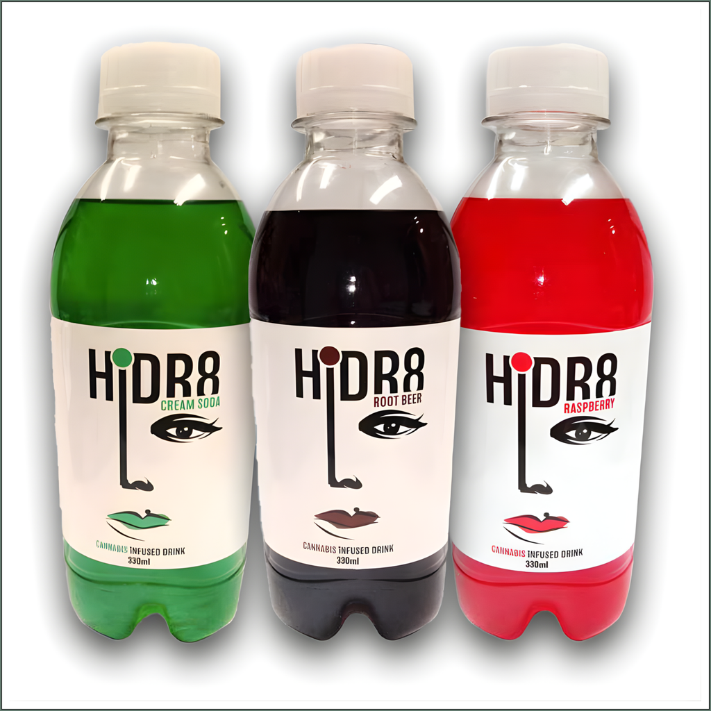 HiDR8 Cannabis Infused Drink 30mg - Raspberry (330ml)