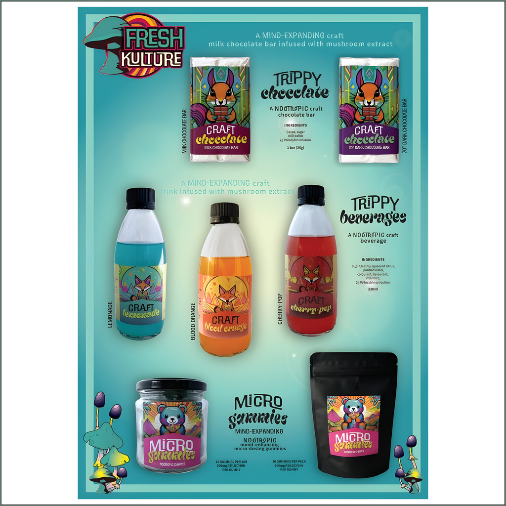 Trippy Nootropic Craft Beverage 230ml - Blood Orange
