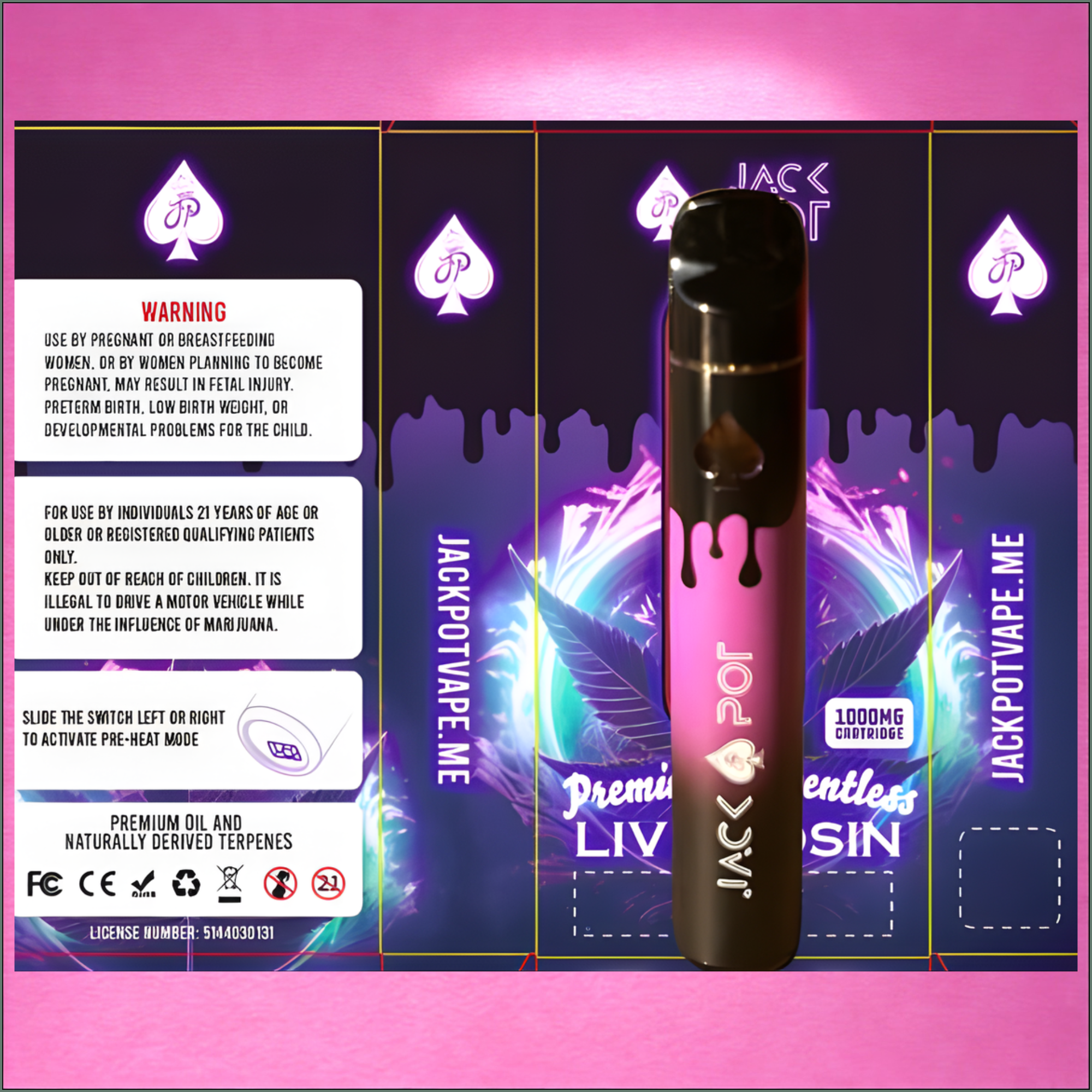 Live Rosin Disposable Vapes 1ml - Runtz (Hybrid)