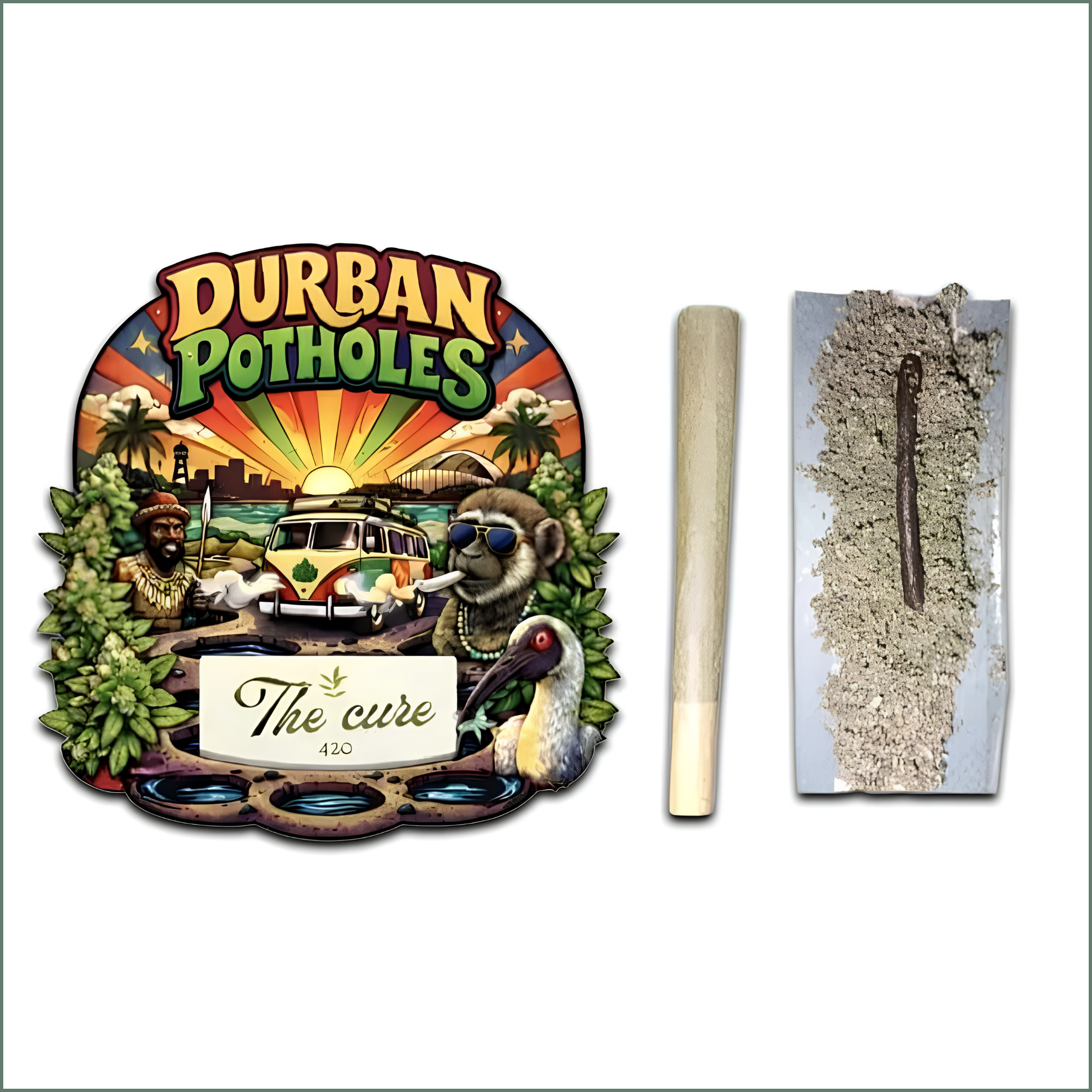 Dabbing Donkey 'Durban Potholes' Pre-Rolls 2.5g (2g Flower+0.5g Hash)