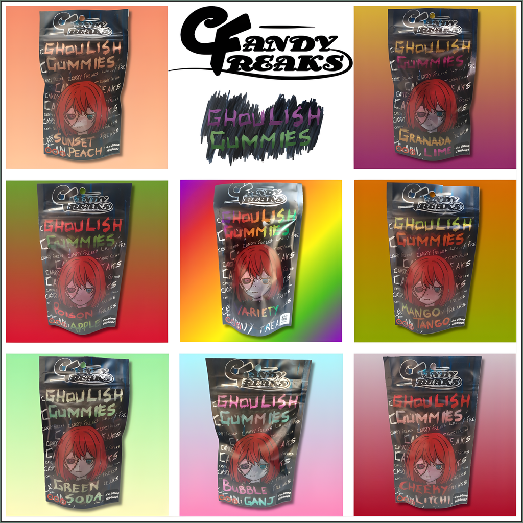 Candy Freaks Ghoulish Gummies - Granadalime 120mg (4x30mg)
