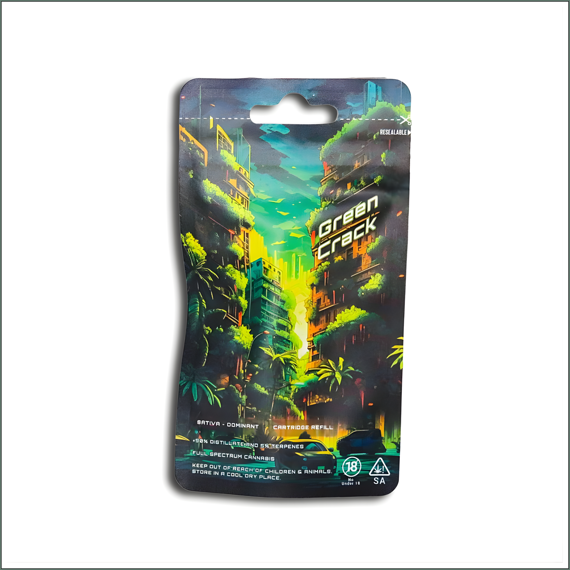 Dreamers Vape Carts 1ml Full Spectrum - Green Crack (Sativa)