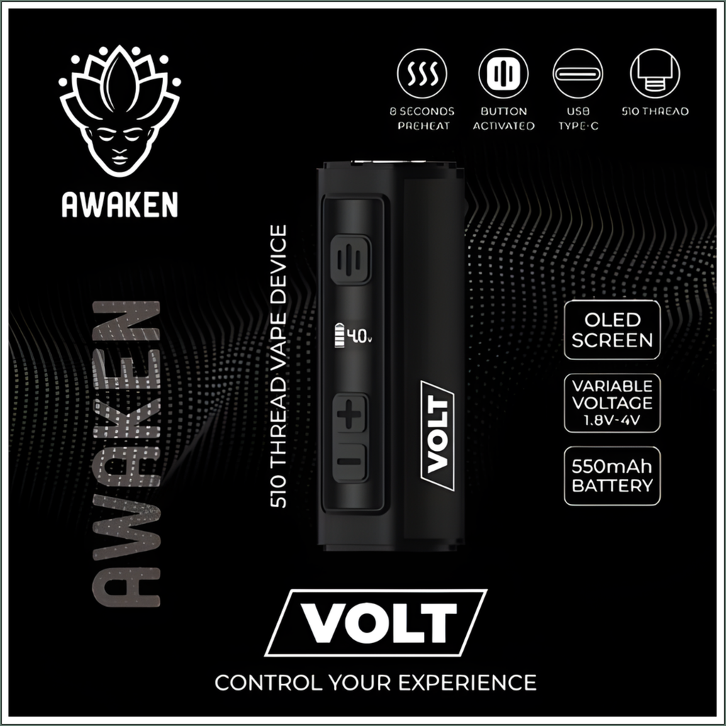 Awaken® Volt Rechargeable Vape Battery 550mAh