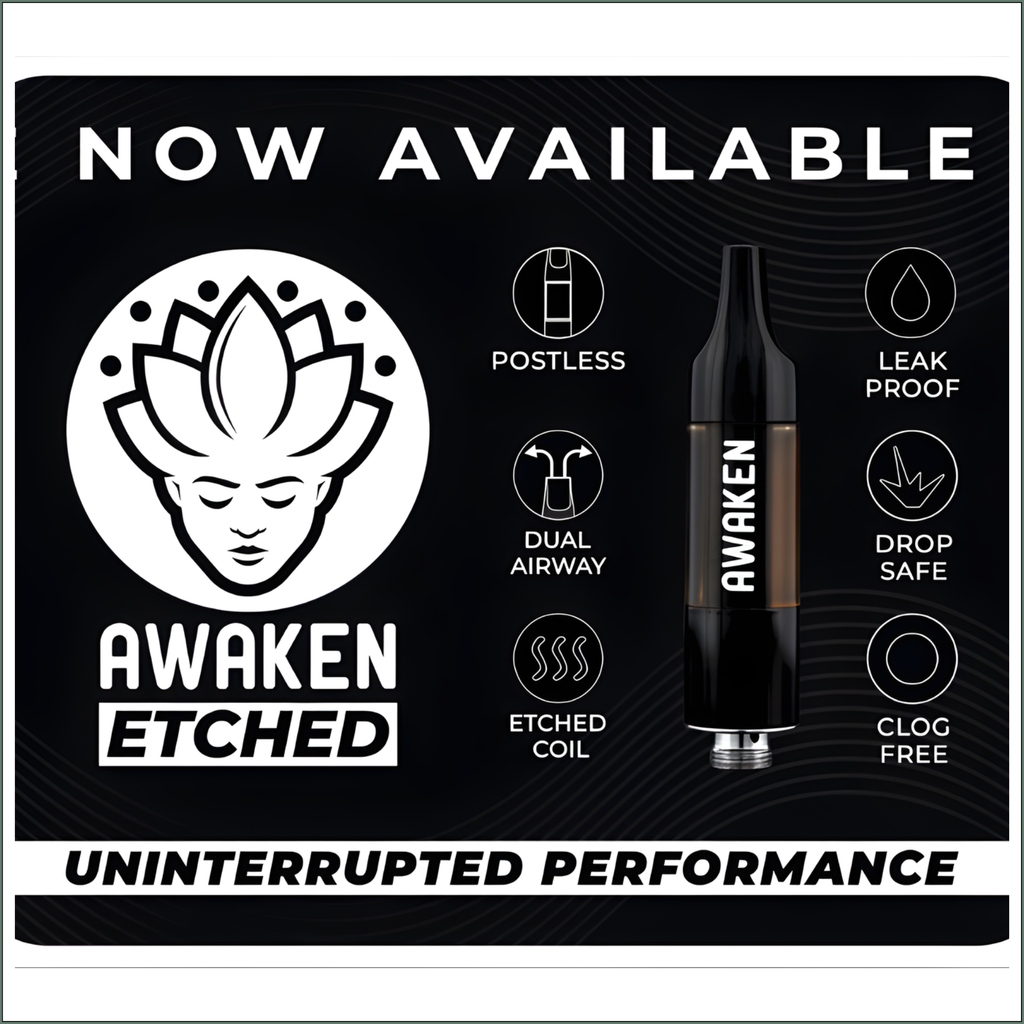 Awaken® Vape Etched Cartridges 1ml - Purple Urkle (Indica)
